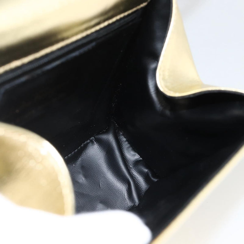 Salvatore Ferragamo Shoulder Leather Gold Bag
