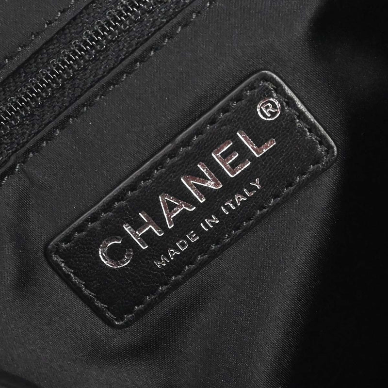 Chanel Astronaut Essentials Sequin Embellished Printed Nylon Navy Bag