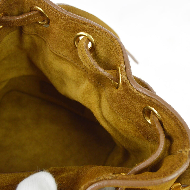 Saint Laurent Fringe Emmanuelle Bucket Suede Brown Bag