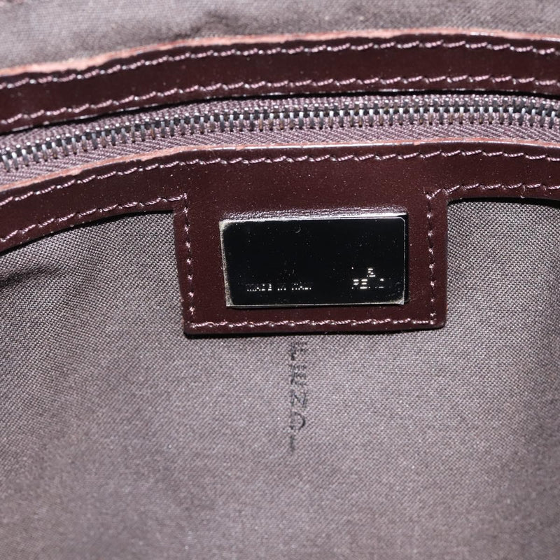 Fendi Mamma Baguette Zucchino Canvas Brown Bag