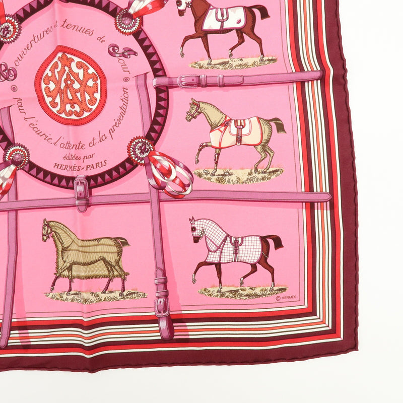 Hermes Carré 42 Silk Pink Accessory