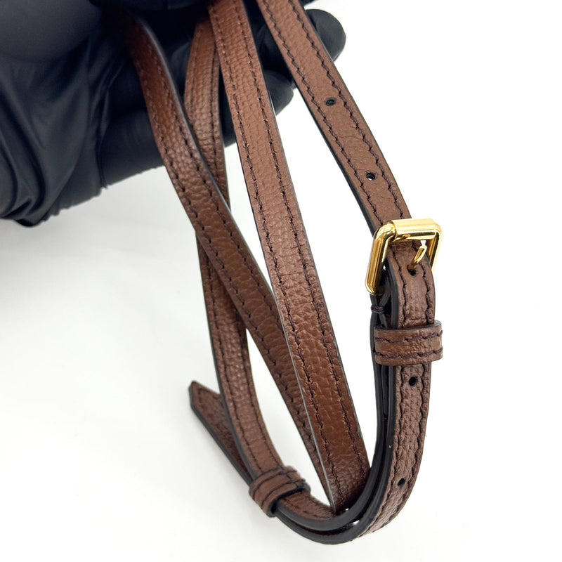 Burberry Folding Vintage Check Canvas And Leather Brown Accessory