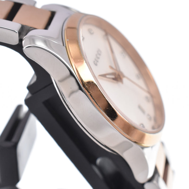Gucci G-Timeless Quartz Stainless Steel With Diamond Markers And Mother Of Pearl Watches