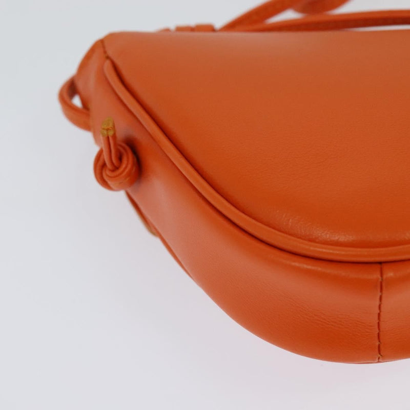 Celine Triangle Leather Orange Bag