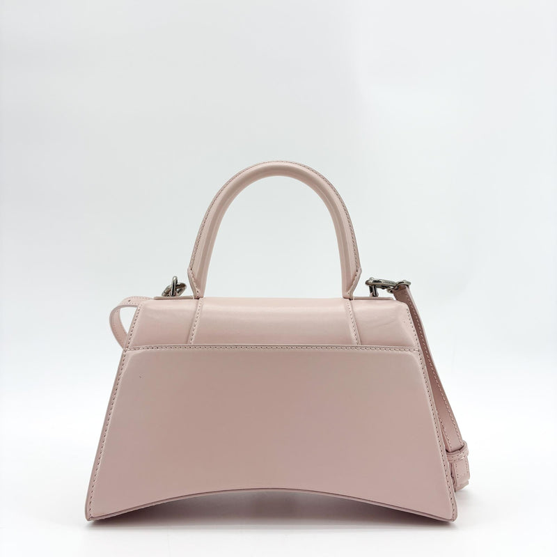 Balenciaga Hourglass Top Handle Leather Pink Bag