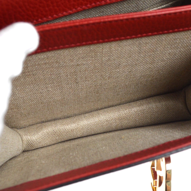 Gucci Interlocking Leather Red Bag