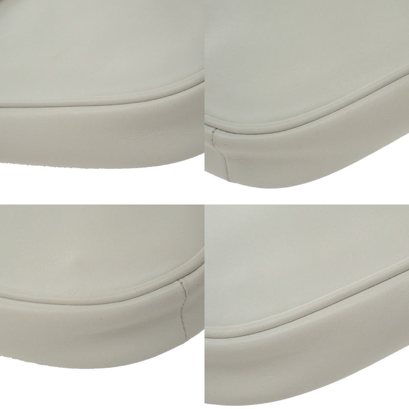 Celine Triangle Leather White Bag