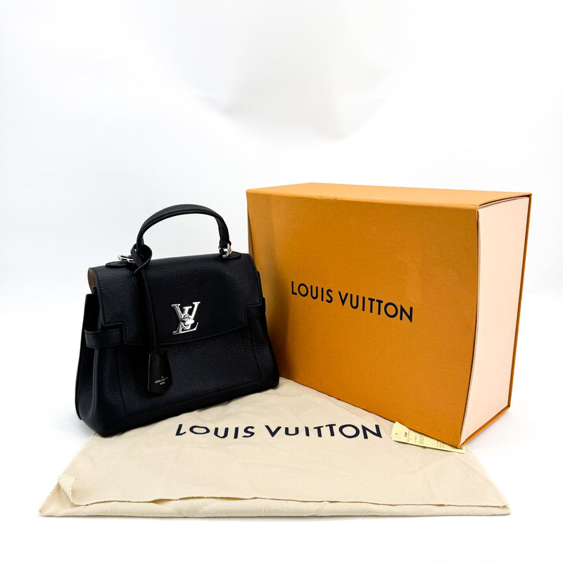 Louis Vuitton Lockme Ever Leather Black Calfskin Bag
