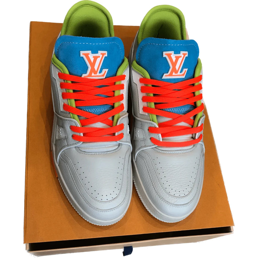 Louis Vuitton Virgil Abloh Multicolor White Leather Shoe