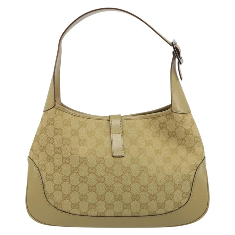 Gucci Web Jackie O Hobo Gg Canvas Beige