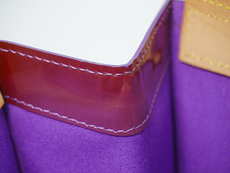 Louis Vuitton Stanton Monogram Vernis Purple Leather Bag