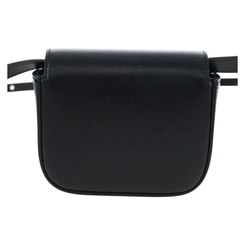 Celine Triomphe Smooth Calfskin Black Leather Bag