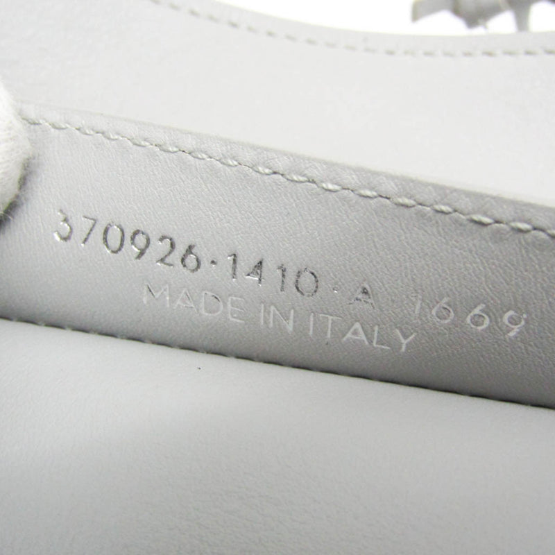 Balenciaga Papier A6 Zip Around Classic Studs Shearling Gray Faux_fur Bag