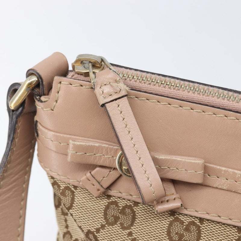Gucci Mayfair Messenger Gg Canvas And Leather Beige