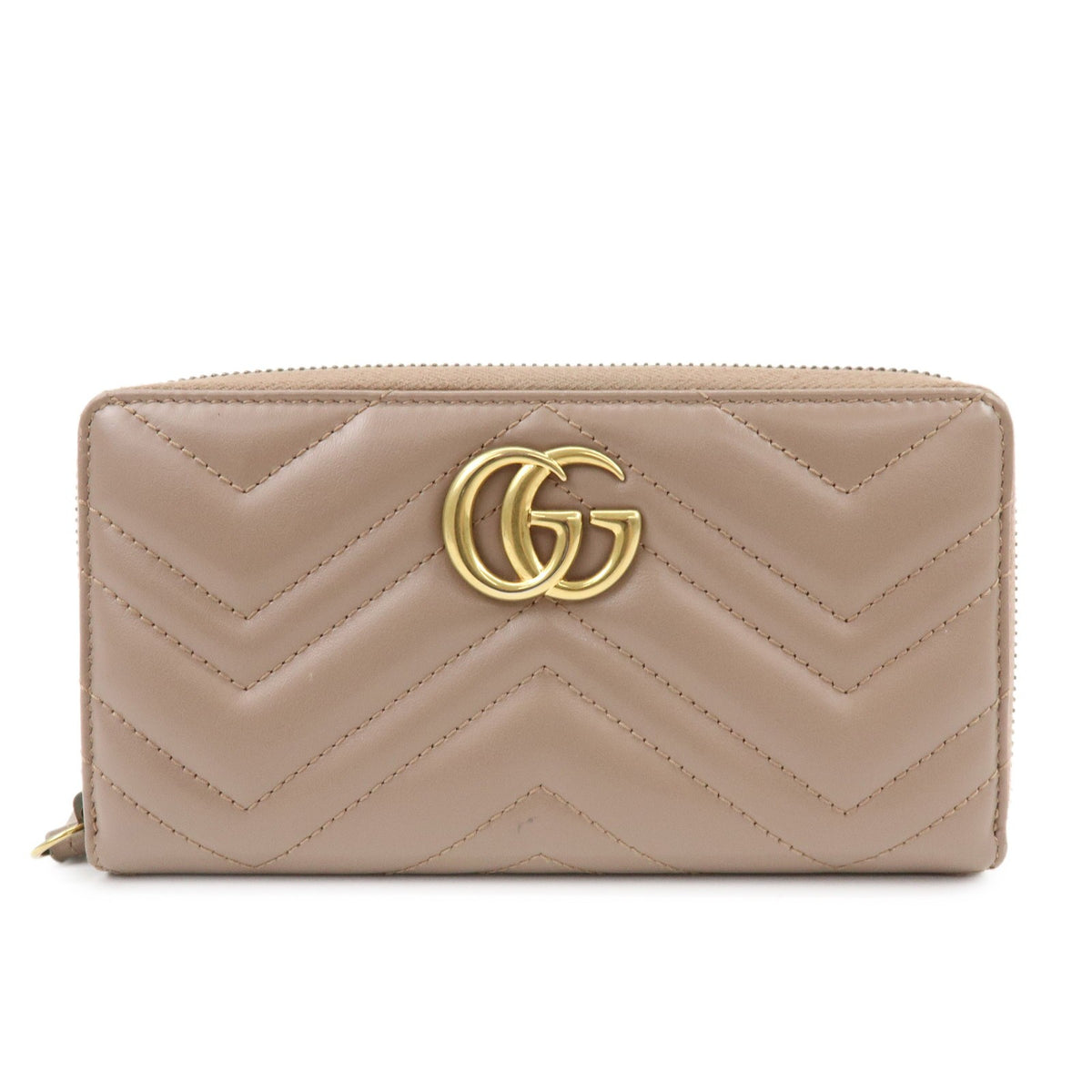 Gucci Gg Marmont Organizer Matelasse Leather Beige Accessory