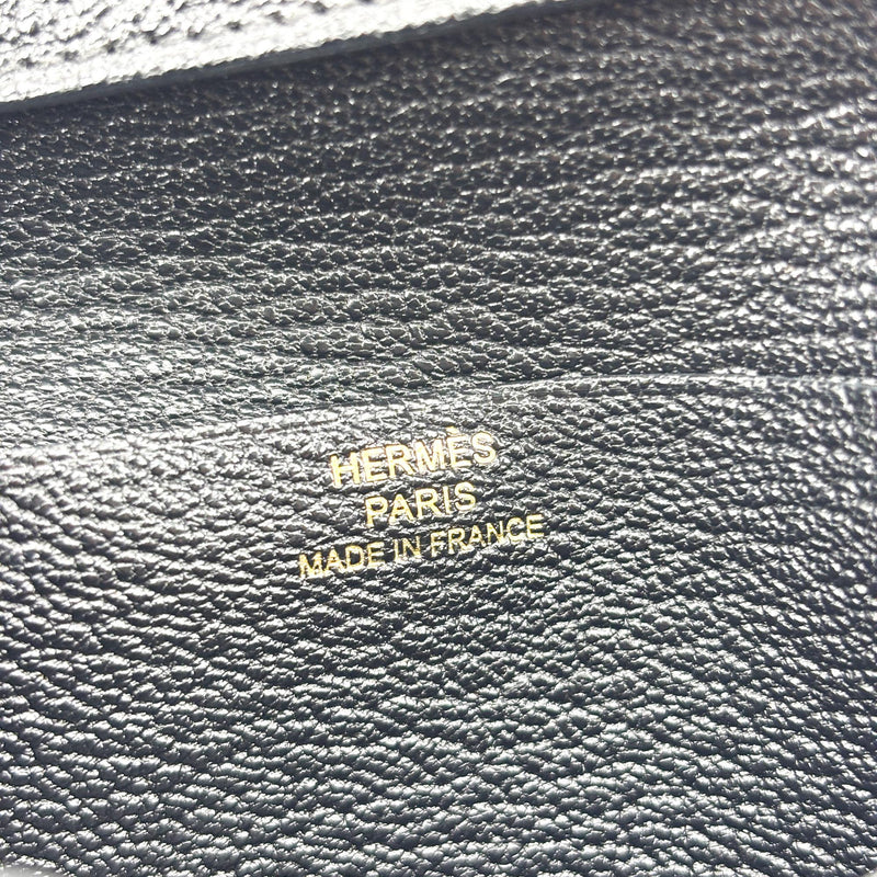 Hermes Bearn Epsom Black Leather Accessory