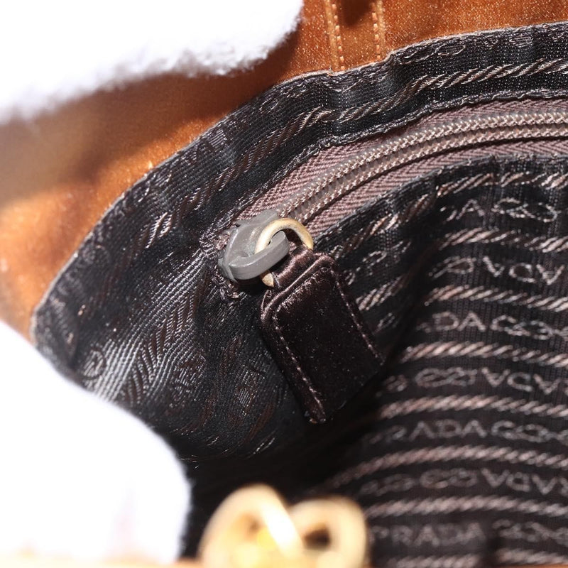 Prada Chain Satin Gold Bag