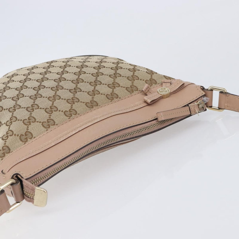 Gucci Mayfair Messenger Gg Canvas And Leather Beige