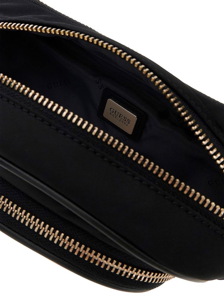 Guess Follie Belt Bag — Black Polyamide
