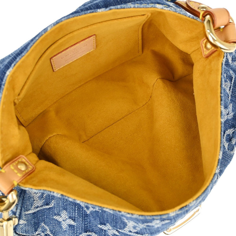 Louis Vuitton Pleaty Denim Blue Denim_jeans Bag