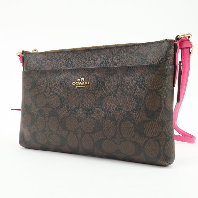 Coach Shoulder Canvas Brown Bag