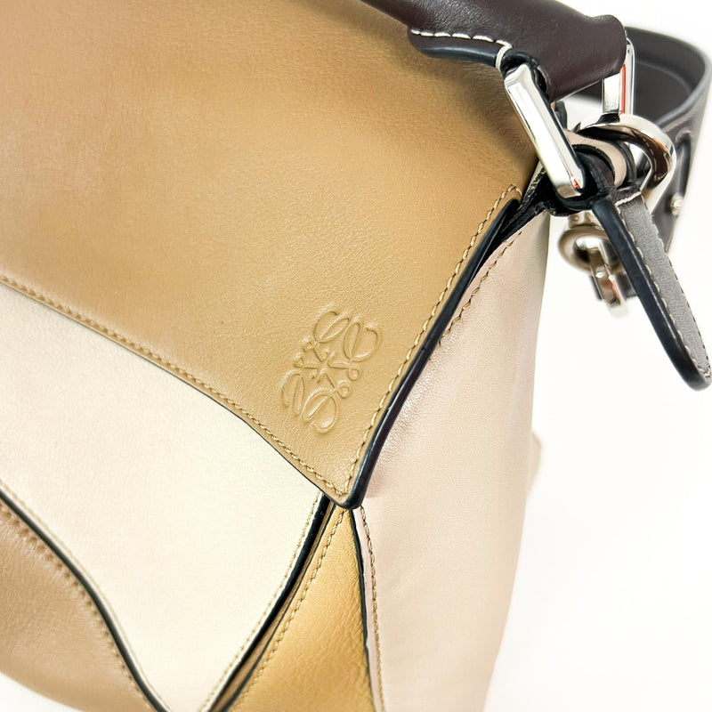 Loewe Puzzle Patchwork Leather Brown Calfskin Bag