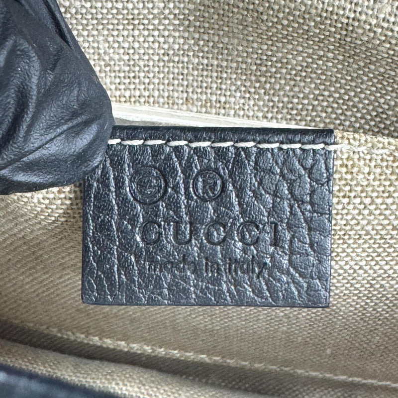 Gucci Interlocking Leather Black Bag