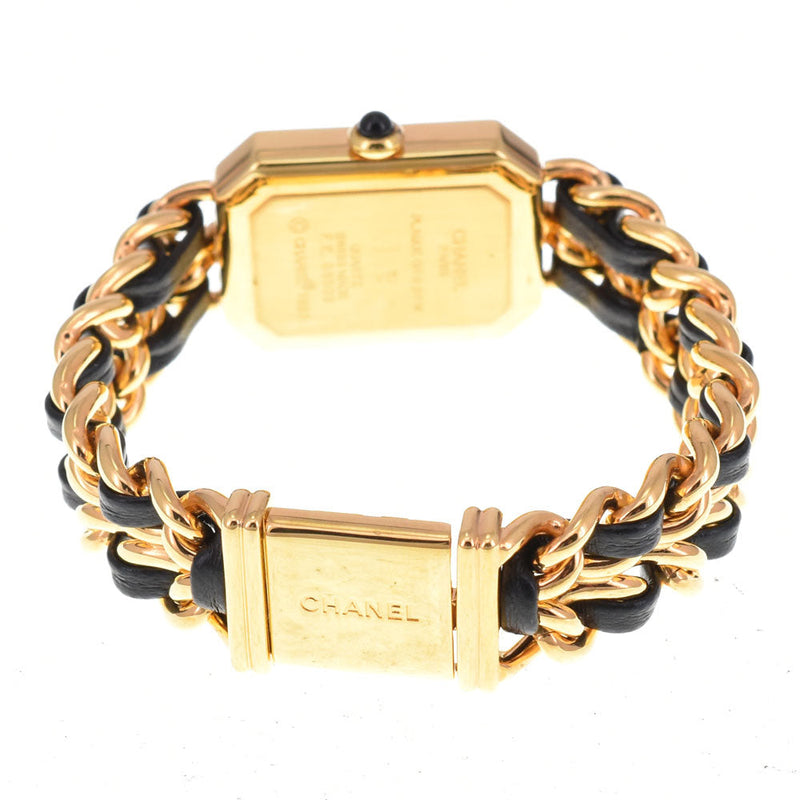 Chanel Premiere Rock Quartz Plated Metal And Leather Watches