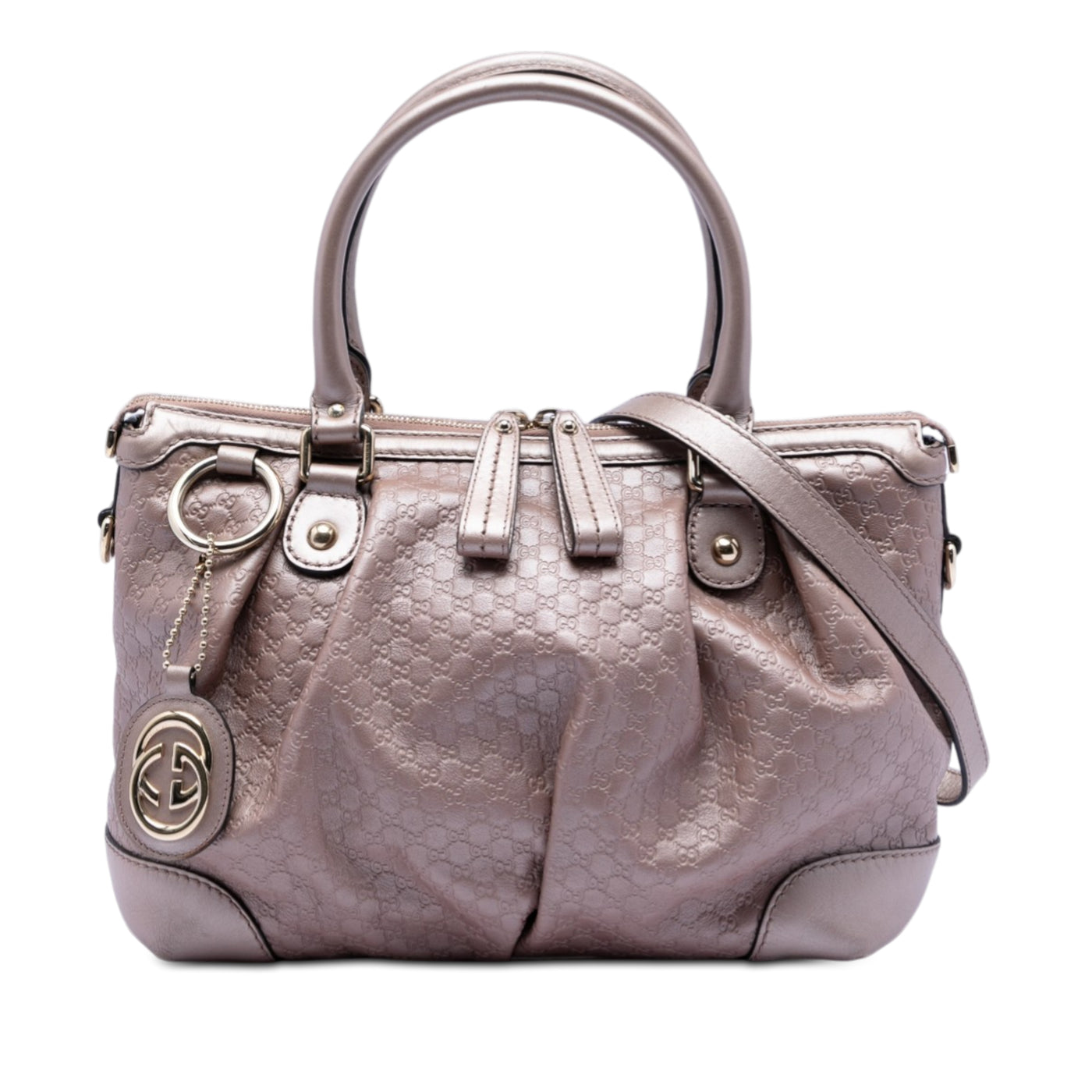 Metallic Microguccissima Sukey Satchel - Image 1