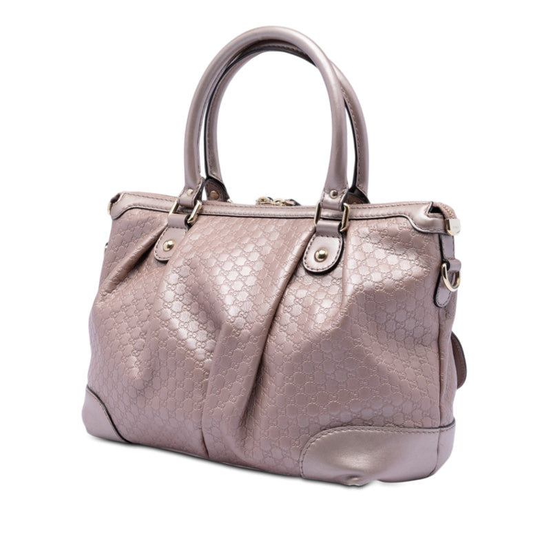 Metallic Microguccissima Sukey Satchel - Image 2