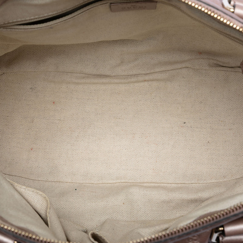 Metallic Microguccissima Sukey Satchel - Image 4