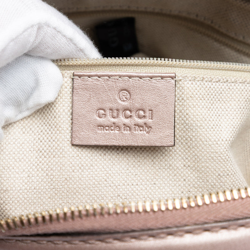 Metallic Microguccissima Sukey Satchel - Image 5