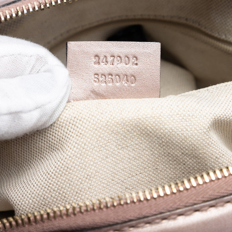 Metallic Microguccissima Sukey Satchel - Image 6