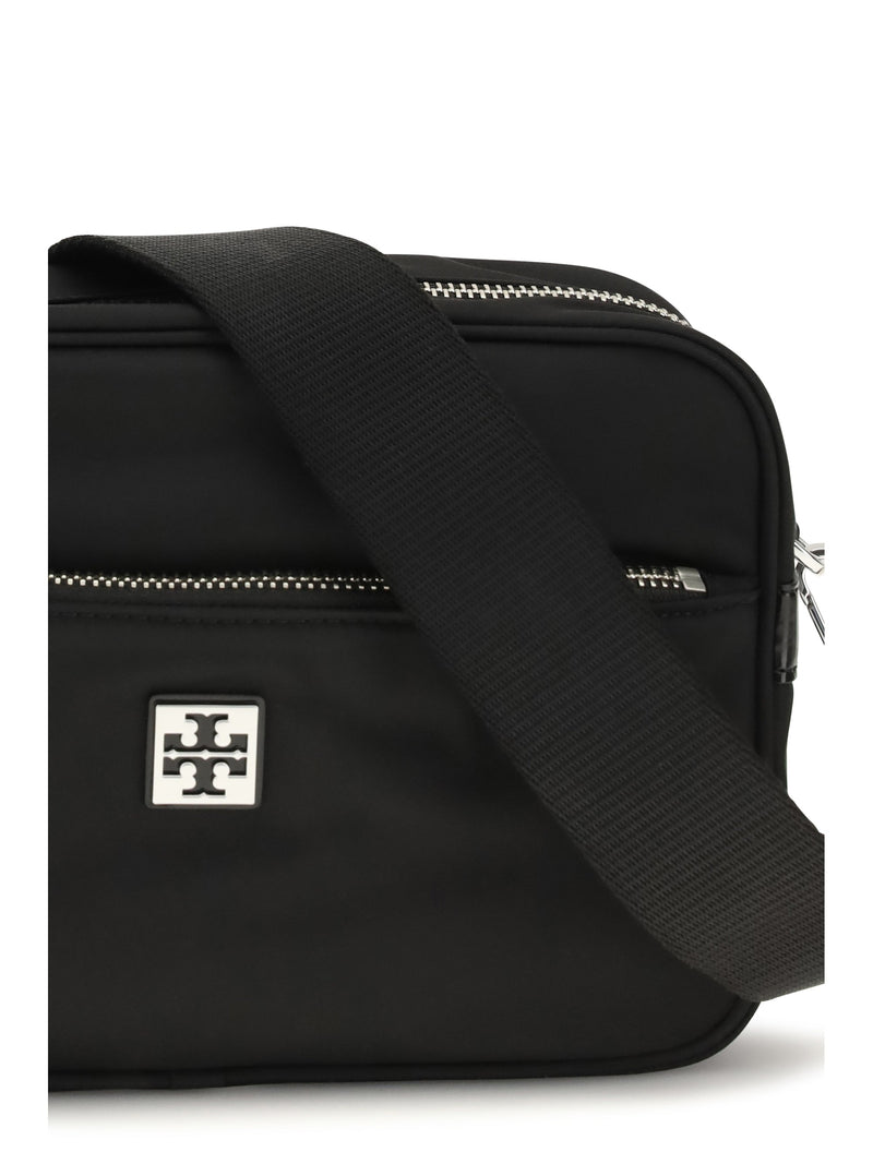 Tory Burch Virginia Shoulder Bag — Black Polyamide