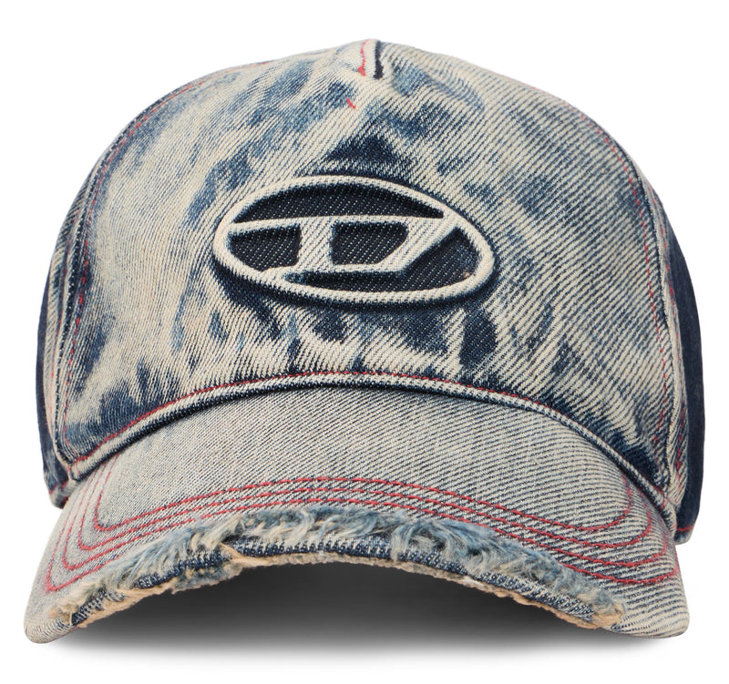 Diesel A06467 Denim Cotton Baseball Cap — Caps
