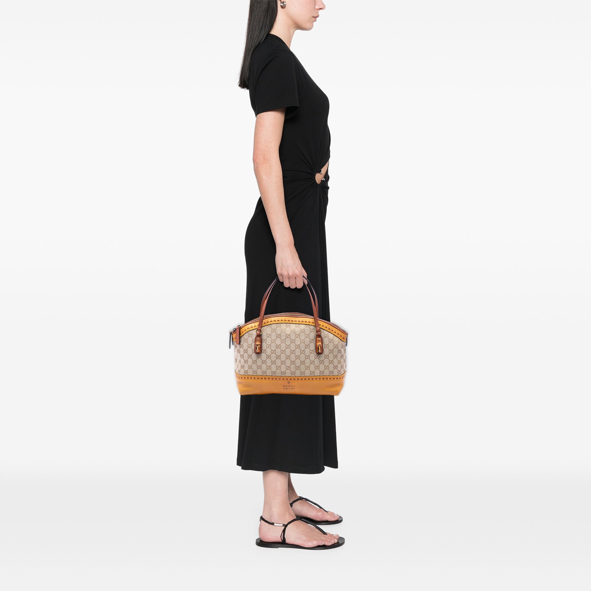GG Canvas Laidback Crafty Handbag - Image 6