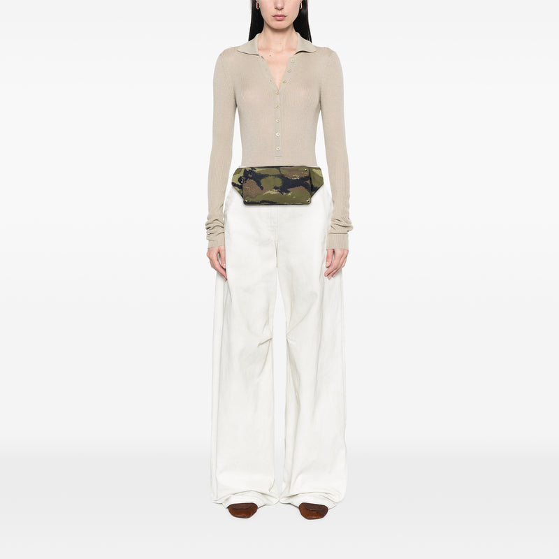 Nylon Rockstud Camouflage Belt Bag - Image 6