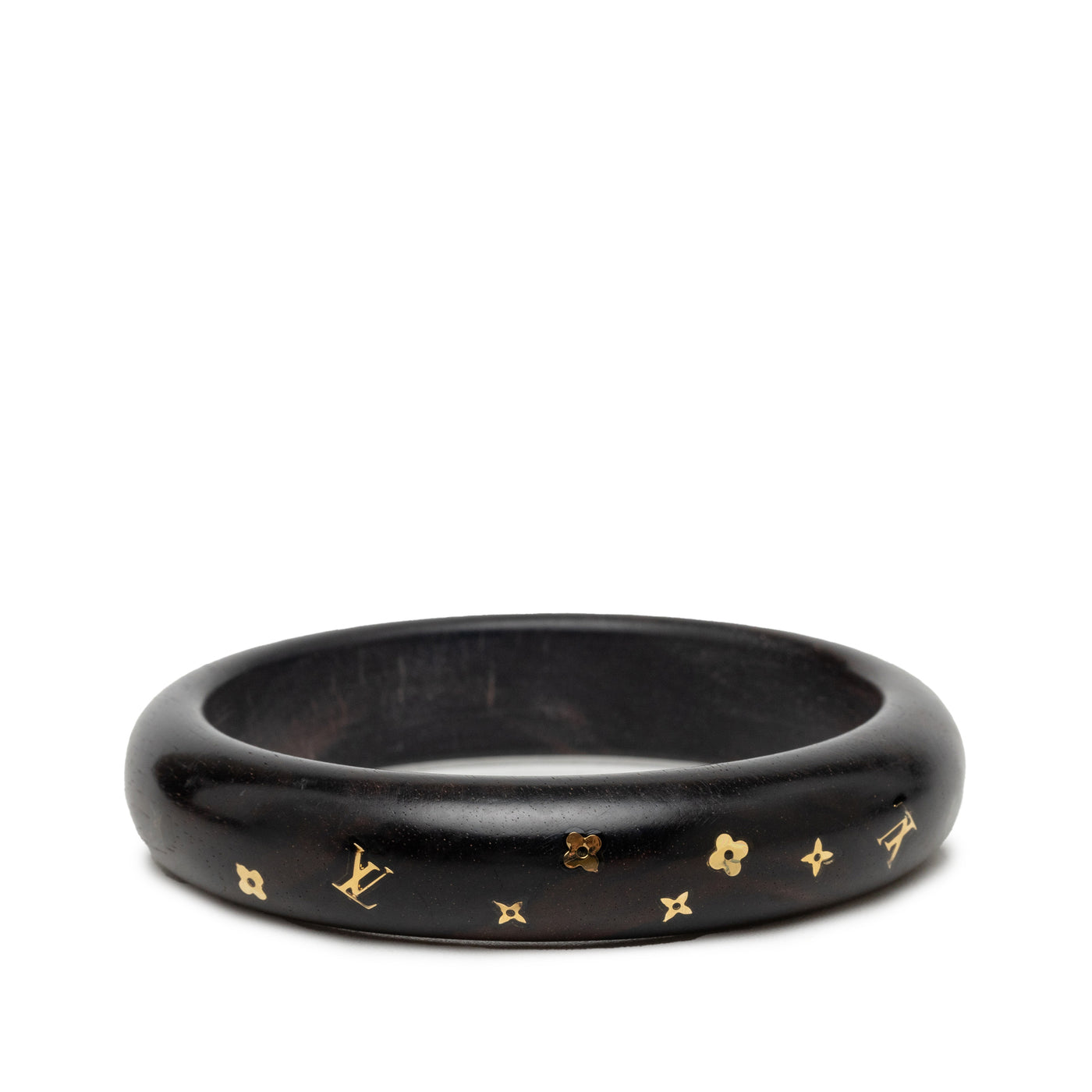 Monogram Tiger Wood Brass Sylvania Bangle - Image 1