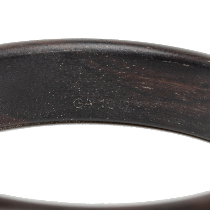 Monogram Tiger Wood Brass Sylvania Bangle - Image 4