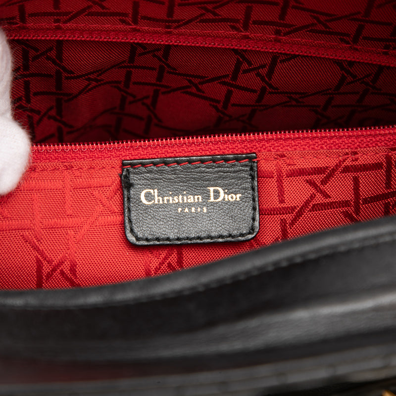 Large Lambskin Cannage Lady Dior - Image 5