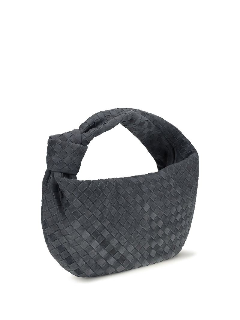 Bottega Veneta Jodie Shoulder Bag — Gray Lambskin