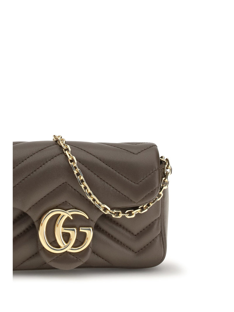 Gucci Shoulder Bag — Brown Calf Leather