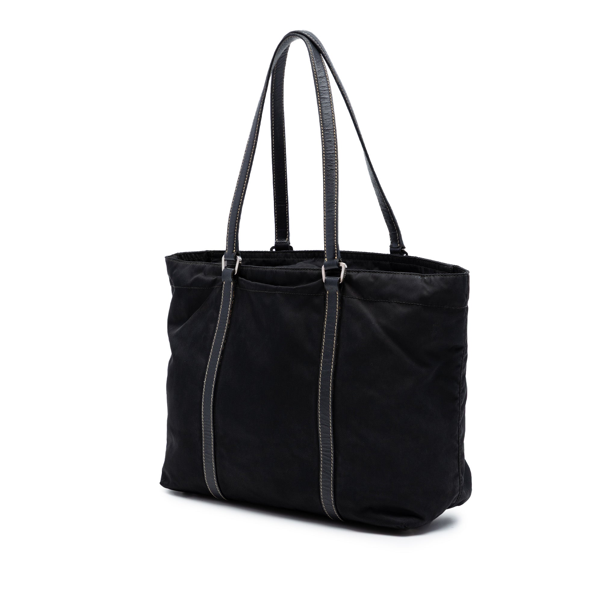 Saffiano Trimmed Tessuto Tote - Image 2