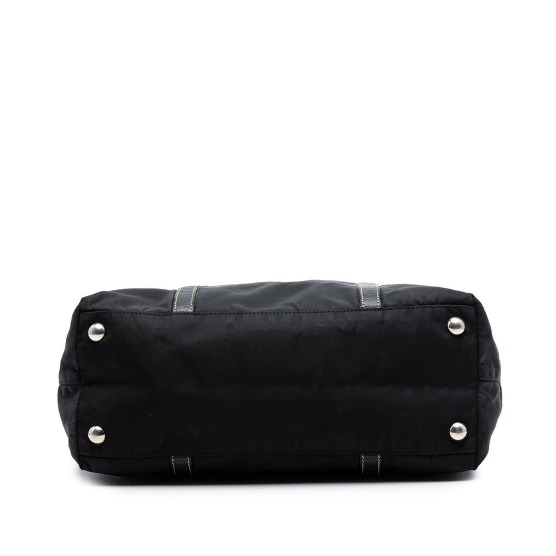 Saffiano Trimmed Tessuto Tote - Image 3