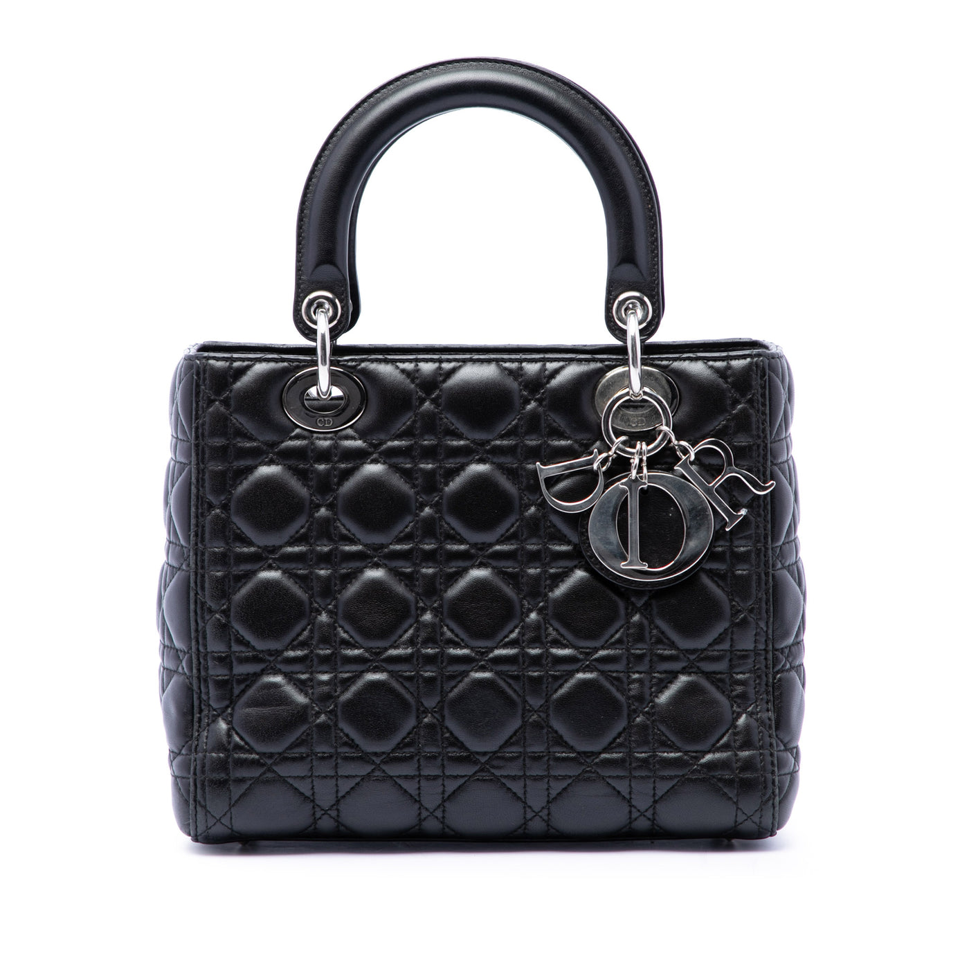 Medium Lambskin Cannage Lady Dior - Image 1