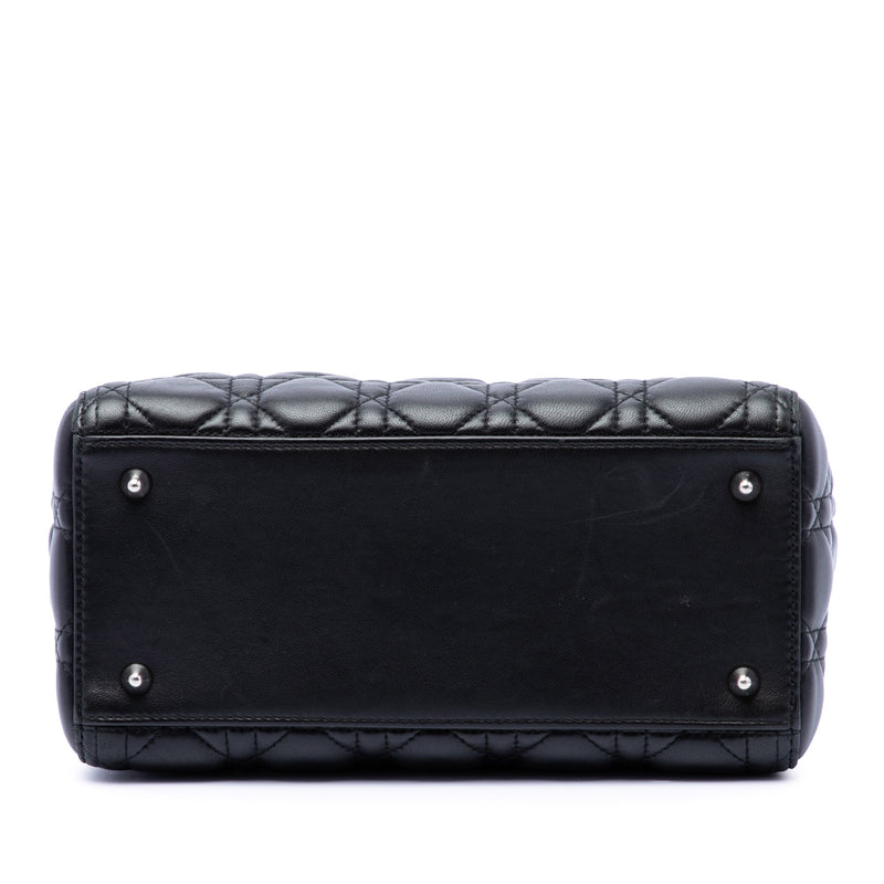 Medium Lambskin Cannage Lady Dior - Image 3