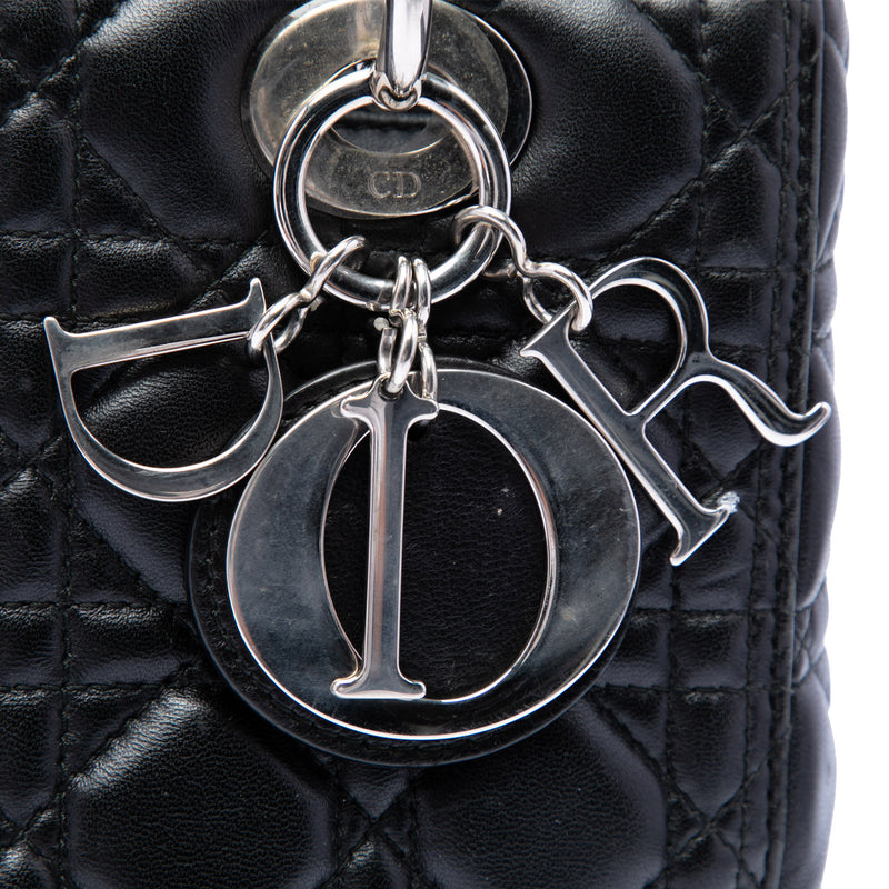 Medium Lambskin Cannage Lady Dior - Image 5
