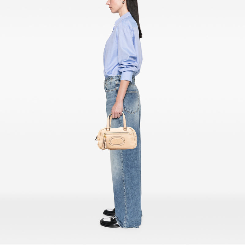 Mini Anagram Leather Tassel Handbag - Image 12