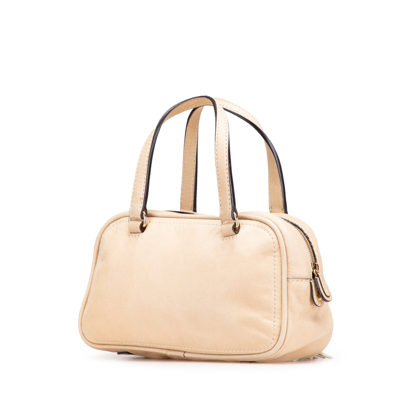 Mini Anagram Leather Tassel Handbag - Image 2