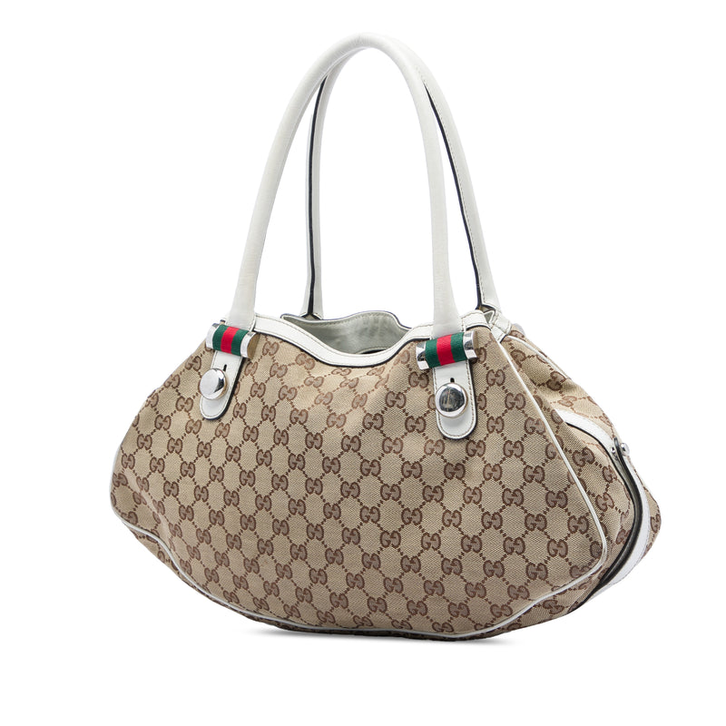 GG Canvas Web Match Ball Tote - Image 2